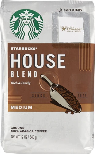 Café Torrado Moído Starbucks House Blend Média Torra 340g - Sabor Clássico
