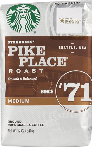Café Torrado e Moído Starbucks Pike Place Roast Médio - 340g