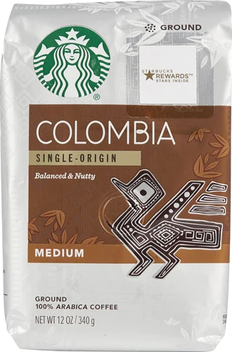 Café Moído Starbucks Colômbia Origem Única Torra Média - 340g