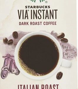 Café Solúvel Starbucks VIA® Dark Roast Italian Roast - 8 Sachês (Aprox. 24g)