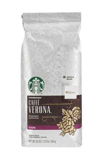Café Torrado Escuro Starbucks Caffe Verona em Grãos - 567g