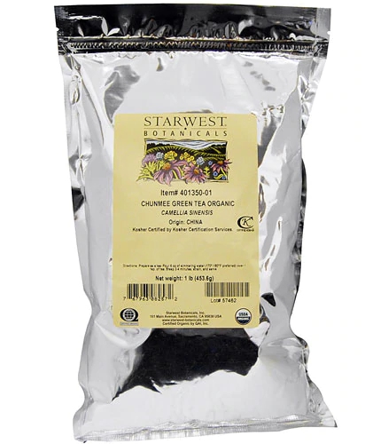 Chá Verde Orgânico Chunmee Starwest Botanicals - 453g