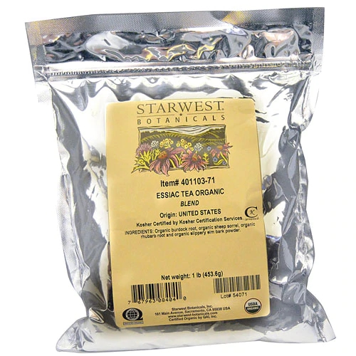 Chá Essiac Orgânico Starwest Botanicals - 454g