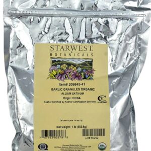 Starwest Botanicals Organic Garlic Granules -- 1 lb