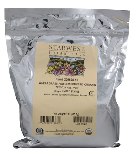 Pó de Grama de Trigo Orgânica Starwest Botanicals 454g - Nutrição Pura do Brasil