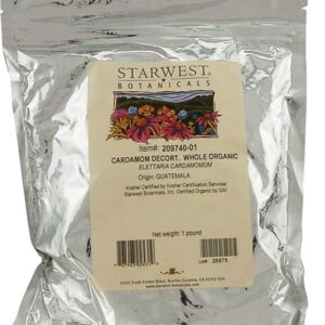 Comprar starwest botanicals organic decorticated cardamom seeds whole -- 1 lb preço no brasil cardamom food & beverages seasonings & spices suplementos em oferta suplemento importado loja 5 online promoção -