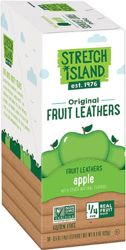 Tiras de Fruta Stretch Island Original Maçã Sem Glúten - 30 Unidades (Aprox. 255g)