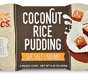 Pudim de Arroz de Coco Sun Tropics Sem Glúten e Lactose com Toque de Sal Marinho e Caramelo - 2 Copos (Aprox. 454g)