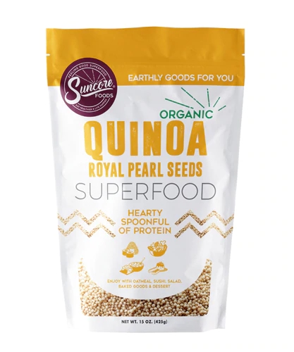Sementes de Quinoa Royal Pearl Suncore Foods - 425g - Grãos Nutritivos
