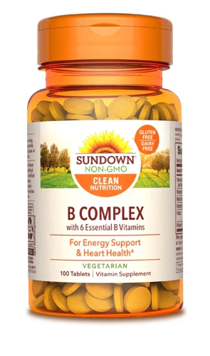 Sundown Naturals B Complex 100% -- 100 Tablets