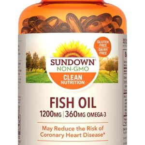Óleo de Peixe Sundown Naturals Extra Strength 1200mg - 90 Cápsulas Softgel