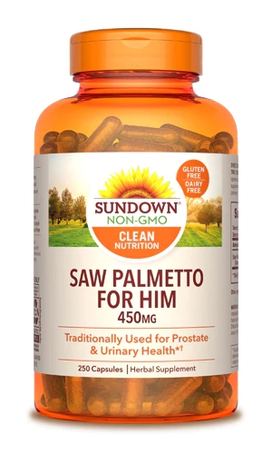 Sundown Naturals Saw Palmetto 900mg - 250 Cápsulas | Saúde Prostática Natural