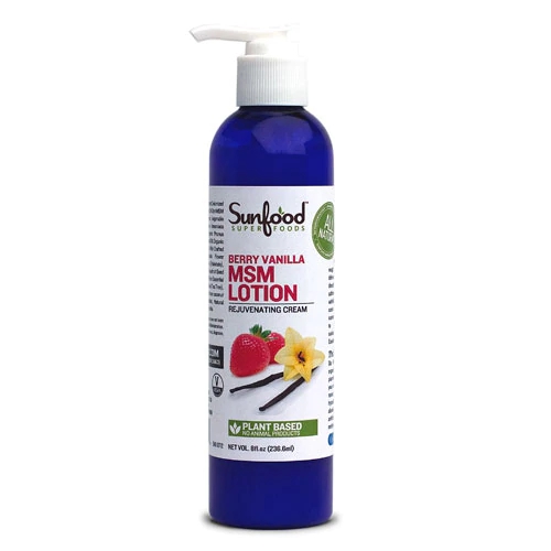 Loção SunFood MSM Frutas Vermelhas e Baunilha - 237ml: Hidratação e Bem-Estar Natural