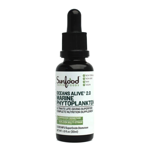 Ocean's Alive 2.0 Fitoplancton Marinho SunFood - 30ml: Superalimento Nutritivo e Revigorante