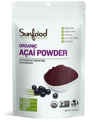 SunFood Organic Acai Powder -- 4 oz