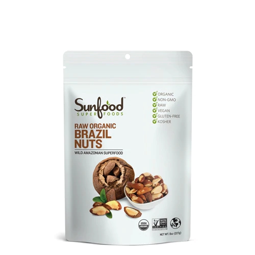 Castanha do Pará Orgânica Crua SunFood 227g - Superalimento Natural