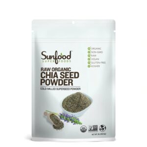 Comprar sunfood raw organic chia seed powder -- 1 lb preço no brasil antioxidants chia seeds herbs & botanicals suplementos em oferta suplemento importado loja 13 online promoção -