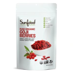 Comprar sunfood raw organic goji berries -- 1 lb preço no brasil food & beverages fruit goji berries superfruits suplementos em oferta suplemento importado loja 243 online promoção -