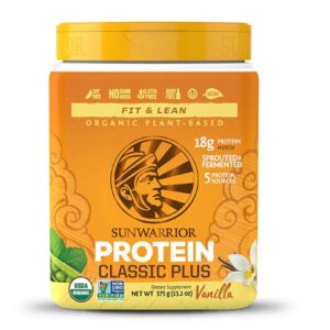 Sunwarrior Classic PLUS Proteína Vegana Baunilha 374g - Suplemento Nutricional Premium