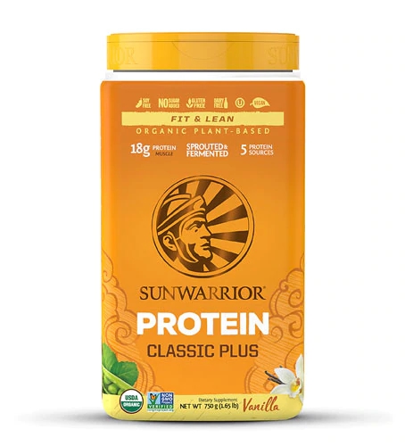 Sunwarrior Classic PLUS Proteína Vegetal Baunilha 748g - Suplemento Energético