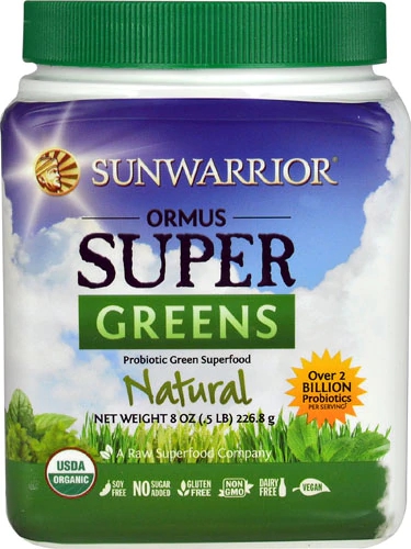 Sunwarrior Ormus Super Greens Orgânico Natural 227g - Vitalidade e Nutrição Pura