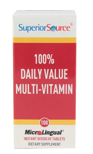 Superior Source 100% Daily Value Muti-Vitamin -- 100 MicroLingual Tablets