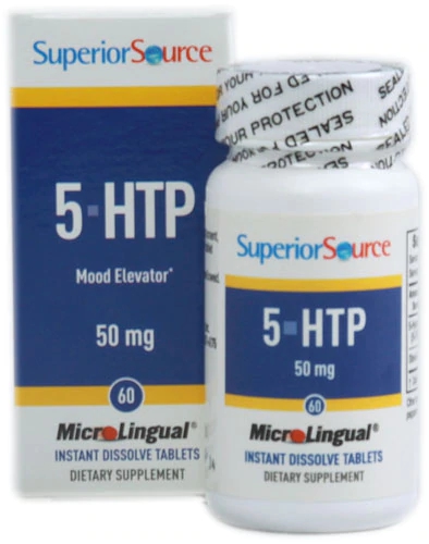 Superior Source 5-HTP 50mg - 60 Comprimidos: Bem-Estar Natural para o Seu Dia