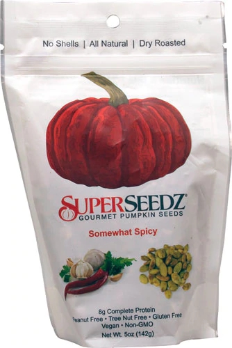 SuperSeedz Gourmet Pumpkin Seeds Somewhat Spicy -- 5 oz