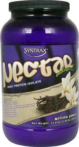 Syntrax Nectar Naturals Whey Protein Isolado Baunilha Natural - 907g