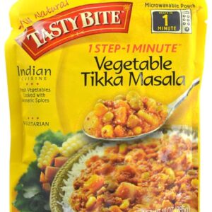 Tasty Bite Indian Cuisine Veggie Tikka Masala - Refeição Indiana Pronta 283g