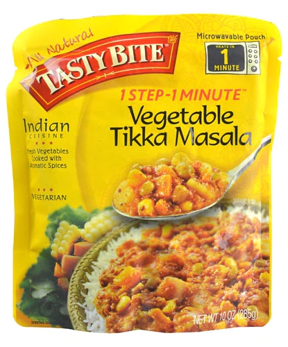 Tasty Bite Indian Cuisine Veggie Tikka Masala - Refeição Indiana Pronta 283g