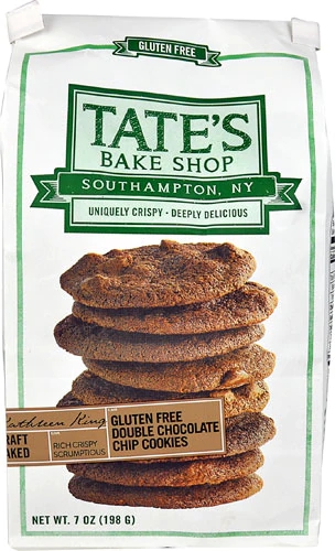 Biscoitos Sem Glúten Tate's Bake Shop Double Chocolate Chip 198g