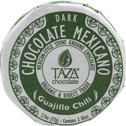Chocolate Mexicano Orgânico Taza Disc Guajillo - 76g com Pimenta