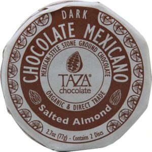 Comprar taza chocolate organic chocolate mexicano disc salted almond -- 2. 7 oz preço no brasil candy chocolate chocolate candy food & beverages suplementos em oferta suplemento importado loja 69 online promoção -