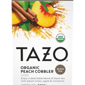 Comprar tazo organic black tea peach cobbler -- 20 tea bags preço no brasil beverages black tea food & beverages suplementos em oferta tea suplemento importado loja 67 online promoção -
