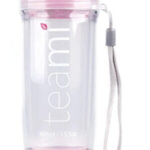 Teami Copo Térmico Dupla Camada Rosa 383g – Sua Companhia Perfeita para Chás e Bebidas Quentes