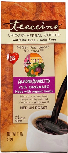 Alternativa ao Café Teeccino Sabor Amêndoa Amaretto - 312g (11 oz)