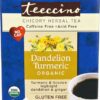 Comprar teeccino organic chicory herbal tea gluten free dandelion turmeric -- 10 tea bags preço no brasil fabric softener laundry natural home suplementos em oferta suplemento importado loja 5 online promoção -