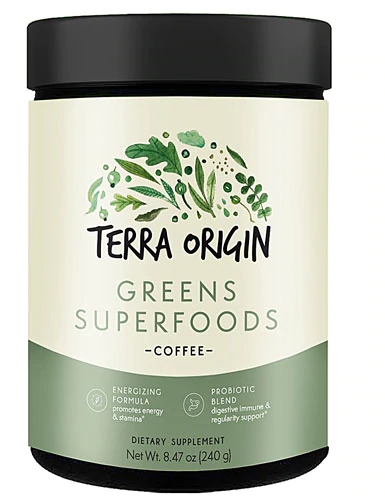Terra Origin Greens Superfoods Powder Coffee -- 8.47 oz