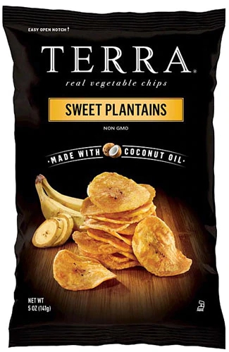 Chips de Banana Doce Terra Real - Lanche Natural e Saudável 142g
