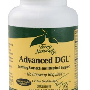 Terry Naturally Advanced DGL 60 Cápsulas - Suporte Digestivo Natural