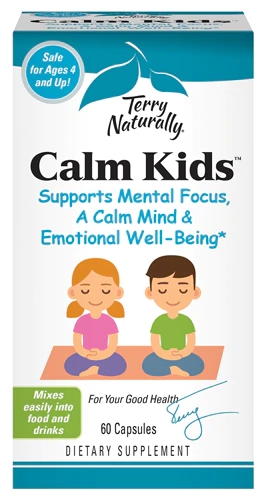 Terry Naturally Calm Kids™ - 60 Cápsulas: Tranquilidade e Foco para Seus Filhos