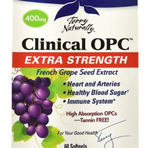 Comprar terry naturally clinical opc™ extra strength -- 400 mg - 60 softgels preço no brasil antioxidants grape seed extract herbs & botanicals suplementos em oferta suplemento importado loja 29 online promoção -