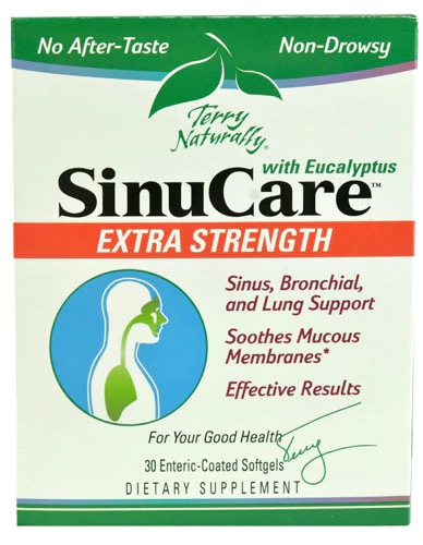Terry Naturally SinuCare Extra Strength 30 Cápsulas Gelatinosas com Revestimento Entérico