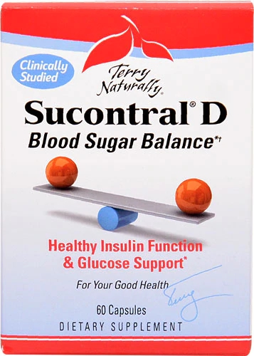 Terry Naturally Sucontral® D 60 Cápsulas - Equilíbrio da Glicose