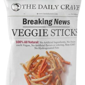 The Daily Crave Veggie Sticks - Snacks Saudáveis de Legumes 28g