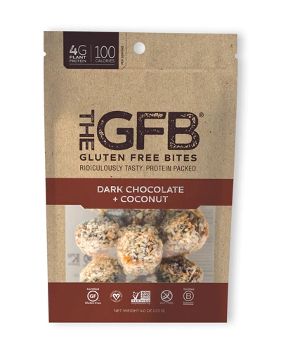 The Gluten Free Bar Bites Chocolate Amargo e Coco - 113g - Sem Glúten