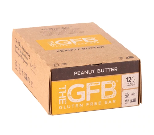 The Gluten Free Bar GFB Barra Sabor Pasta de Amendoim - 12 Unidades (Aprox. 57g cada)