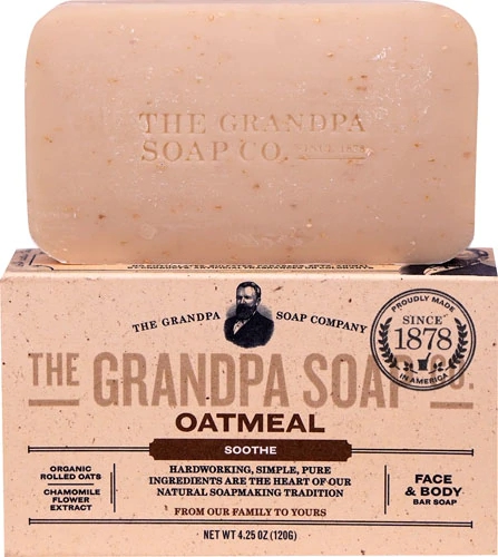 Sabonete Facial e Corporal Grandpa Soap Co Aveia Calma - 120g
