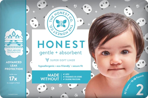 Fraldas Honest Gentle & Absorbent Tamanho 2 - 32 Unidades